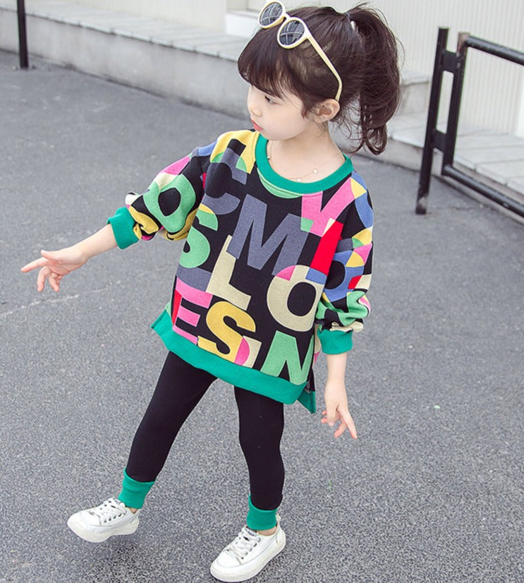 AO0505-12 بدلة رياضة قطنية ( سترة + بنطلون) دافئة للربيع والخريف