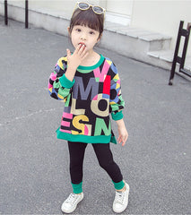 AO0505-12 بدلة رياضة قطنية ( سترة + بنطلون) دافئة للربيع والخريف