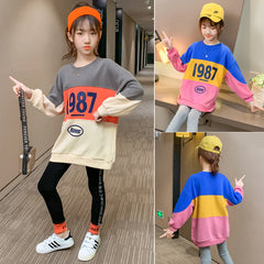 AO0505-29 بدلة رياضية سبورت بناتي قطنية ( بلوزة فلو + فيزون ) جودة عالية