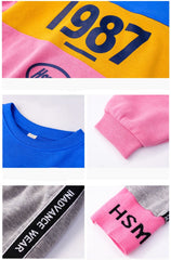 AO0505-29 بدلة رياضية سبورت بناتي قطنية ( بلوزة فلو + فيزون ) جودة عالية