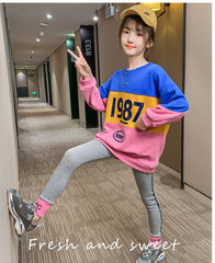 AO0505-29 بدلة رياضية سبورت بناتي قطنية ( بلوزة فلو + فيزون ) جودة عالية