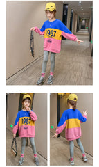 AO0505-29 بدلة رياضية سبورت بناتي قطنية ( بلوزة فلو + فيزون ) جودة عالية