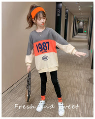 AO0505-29 بدلة رياضية سبورت بناتي قطنية ( بلوزة فلو + فيزون ) جودة عالية