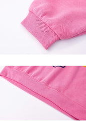 AO0505-29 بدلة رياضية سبورت بناتي قطنية ( بلوزة فلو + فيزون ) جودة عالية