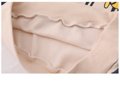 AO0505-58 طقم جيز مميز خريفي دافي ( بلوزة قطنية ثقيلة + بنطلون جينز ناعم )