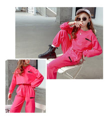 AO0505-74 بدلة سبورت عصرية قطنية ( بلوزة + بنطلون) ستايل جديد وجودة عالية