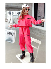 AO0505-74 بدلة سبورت عصرية قطنية ( بلوزة + بنطلون) ستايل جديد وجودة عالية