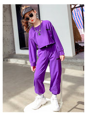 AO0505-74 بدلة سبورت عصرية قطنية ( بلوزة + بنطلون) ستايل جديد وجودة عالية