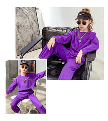 AO0505-74 بدلة سبورت عصرية قطنية ( بلوزة + بنطلون) ستايل جديد وجودة عالية