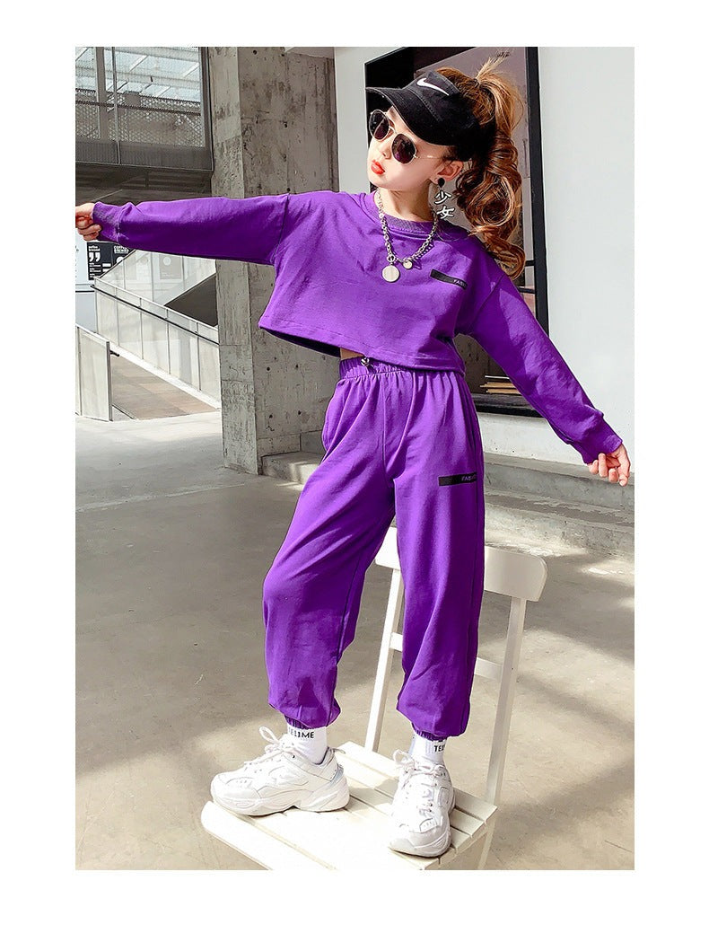 AO0505-74 بدلة سبورت عصرية قطنية ( بلوزة + بنطلون) ستايل جديد وجودة عالية