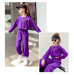 AO0505-74 بدلة سبورت عصرية قطنية ( بلوزة + بنطلون) ستايل جديد وجودة عالية