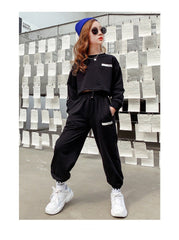 AO0505-74 بدلة سبورت عصرية قطنية ( بلوزة + بنطلون) ستايل جديد وجودة عالية