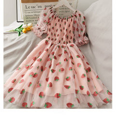 AO0507-17 فستان صبايا مميز حجم واحد مناسب ( 45 -60 كغم) ,, Free Size (45 - 60) KG