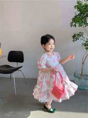 AO0507-34 فستان صيفي بارد ومورد بتصميم عصري جذاب