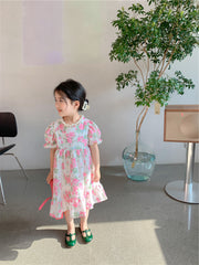 AO0507-34 فستان صيفي بارد ومورد بتصميم عصري جذاب