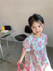 AO0507-34 فستان صيفي بارد ومورد بتصميم عصري جذاب