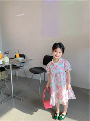 AO0507-34 فستان صيفي بارد ومورد بتصميم عصري جذاب