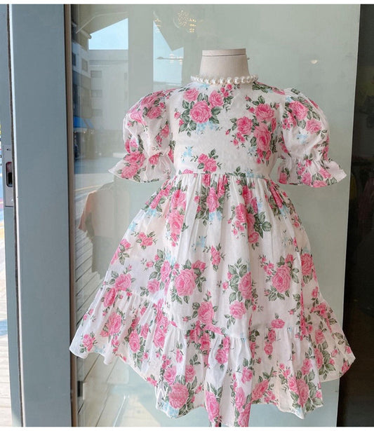 AO0507-34 فستان صيفي بارد ومورد بتصميم عصري جذاب