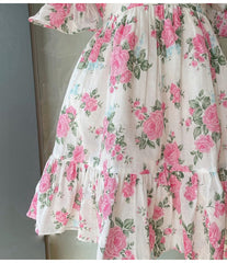 AO0507-34 فستان صيفي بارد ومورد بتصميم عصري جذاب