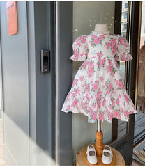 AO0507-34 فستان صيفي بارد ومورد بتصميم عصري جذاب