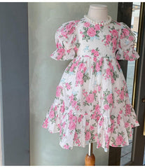 AO0507-34 فستان صيفي بارد ومورد بتصميم عصري جذاب