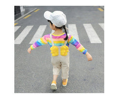 AO0507-36 طقم أفرهول بجي قطعتين ( بلوزة قطنية دافئة + أفرهول كتان)