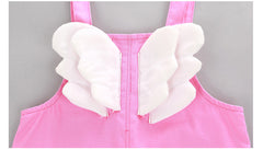 AO0507-36 طقم أفرهول بجي قطعتين ( بلوزة قطنية دافئة + أفرهول كتان)