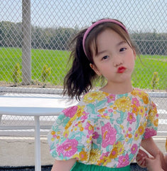 AO0507-44  بلوزة صيفية موردة