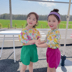 AO0507-44  بلوزة صيفية موردة