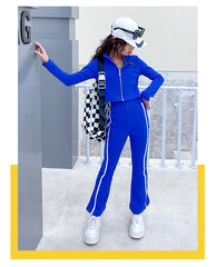 AO0507-53 طقم سبورت قطعتين ( جكيت + بنطلون)