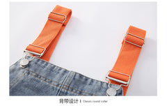 AO0507-98 طقم بناتي قطعتين ( افرهول جينز + بلوزة)