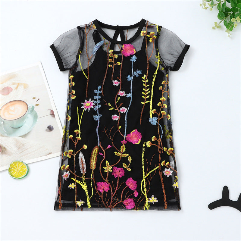 AO0507-100 فستان ناعم قطعتين