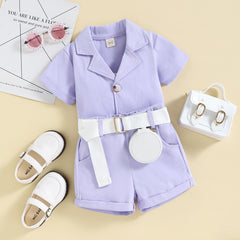 AO0507-101 طقم شورت 3 قطع ( جكيت + شورت+ حقيبة)