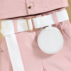 AO0507-101 طقم شورت 3 قطع ( جكيت + شورت+ حقيبة)