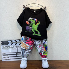 AO0507-107 طقم سبورت ولادي قطعتني ( بلوزة + بنطلون )