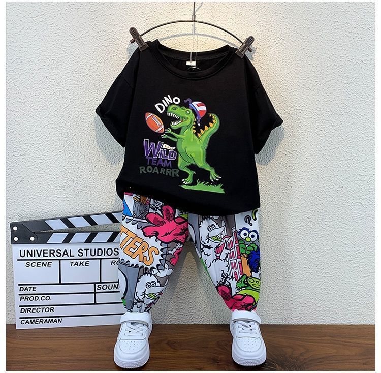 AO0507-107 طقم سبورت ولادي قطعتني ( بلوزة + بنطلون )