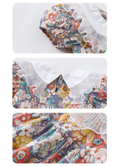 AO0507-108 فستان مورد بناتي بارد للصيف