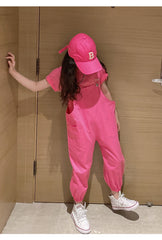 AO0507-109 طقم أفرهول كتان ( بلوزة قطن + أفرهول كتان ناعم )