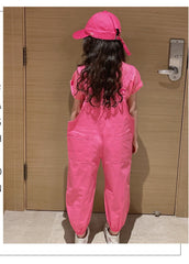 AO0507-109 طقم أفرهول كتان ( بلوزة قطن + أفرهول كتان ناعم )