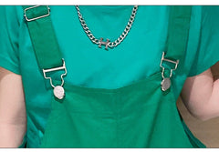 AO0507-109 طقم أفرهول كتان ( بلوزة قطن + أفرهول كتان ناعم )