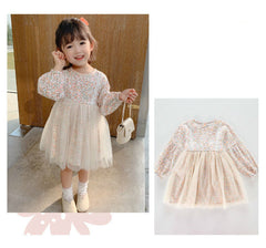 AO0507-110 فستان مورد ناعم مزين بالدانتيل