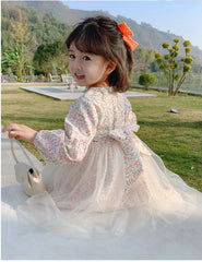 AO0507-110 فستان مورد ناعم مزين بالدانتيل