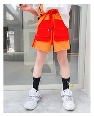 AO0507-115 طقم سبورت قطعني قطعتين ( بلوزة + شورت )