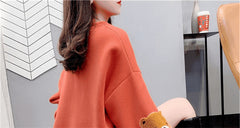 AO0524-14 بلوزة قطنية خريفي مقاسات وافية من 42-48