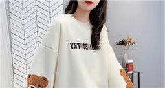 AO0524-14 بلوزة قطنية خريفي مقاسات وافية من 42-48