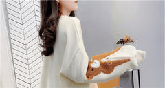 AO0524-14 بلوزة قطنية خريفي مقاسات وافية من 42-48