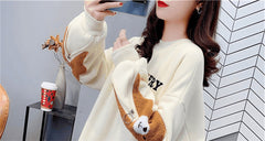 AO0524-14 بلوزة قطنية خريفي مقاسات وافية من 42-48