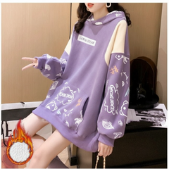 AO0524-15 بلوزة شتوي بناتي مبطنة فرو