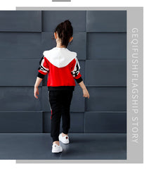 AS-1451G طقم سبورت بناتي قطعتين ( جكيت + بنطلون )