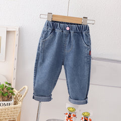 AO0508-34 طقم 3 قطع ( قميص + فست صوف+ بنطلون جينز ناعم)